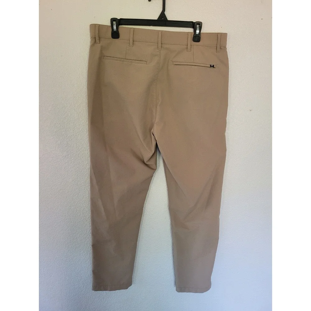 Banana Republic Mens 36x30 Beige Slim Fit‎ Lightweight Dress Pants #14